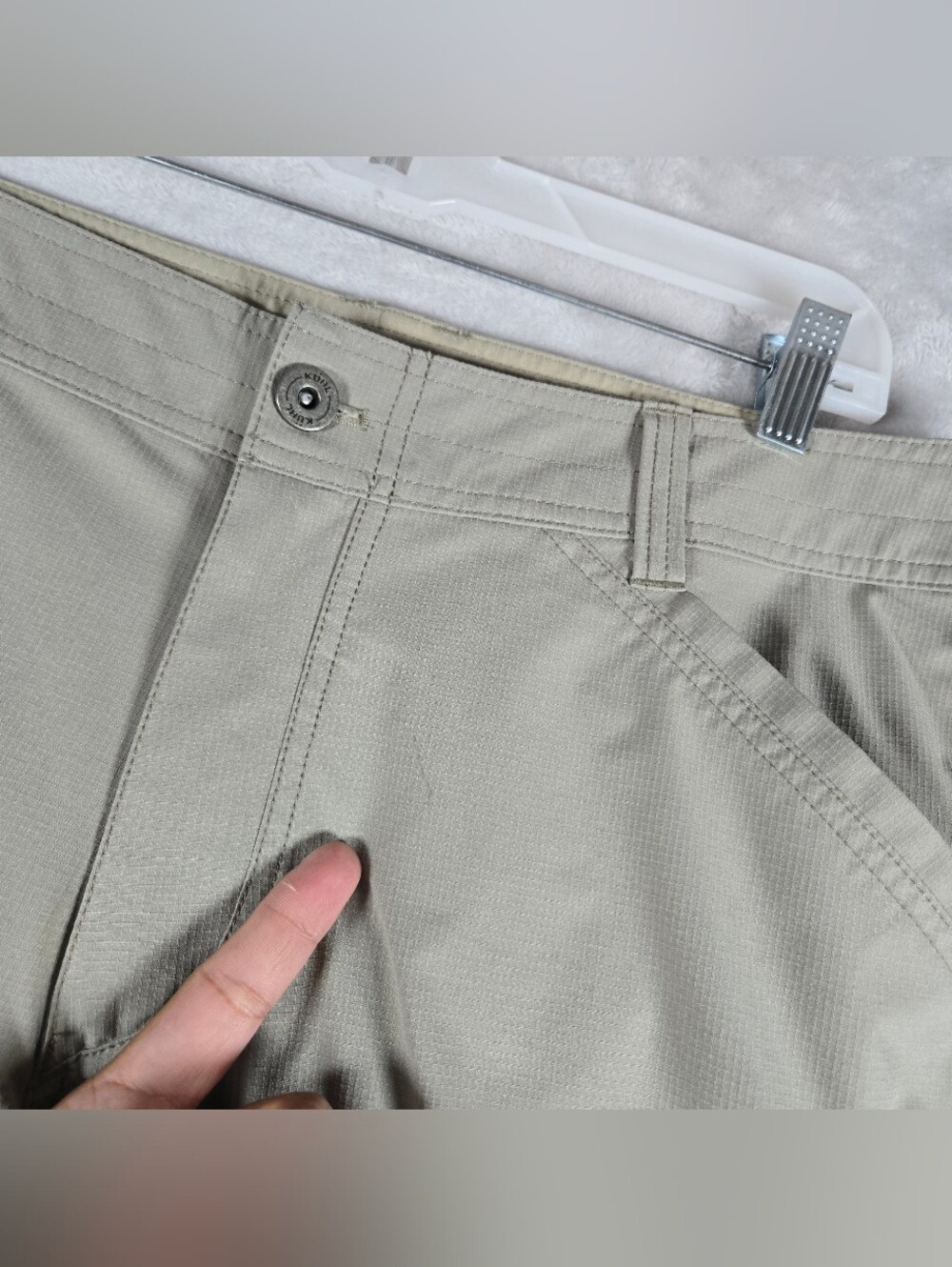 Kuhl Silencr Pants Mens 35x32 Khaki Ripstop Outdoors Stretch SKU 5166 Read Des! - Picture 5 of 13